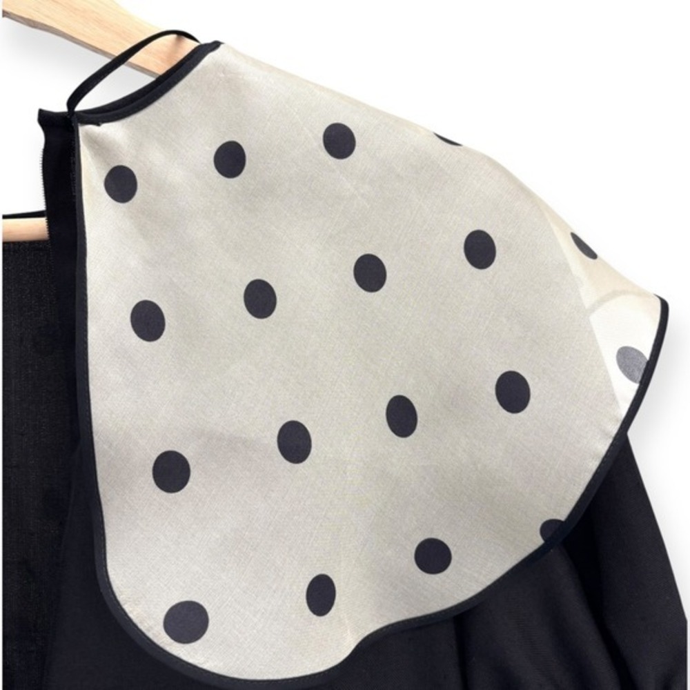 Valentino‎ Garavani Polka Dot Collar Silk Mini Dress $5,400 - Size IT 38 / US 2 - Picture 11 of 16